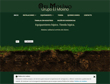 Tablet Screenshot of grupoelmolino.com